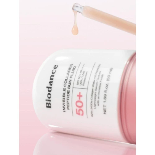 ביודאנס פלואיד הגנה קולגן ופפטידים SPF50+ PA++++ 50 מ״ל