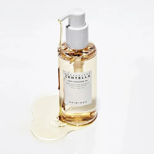 סקין 1004 שמן ניקוי קליל - SKIN1004 Madagascar Centella Light Cleansing Oil (200ml) - להסרת איפור וניקוי עמוק
 
