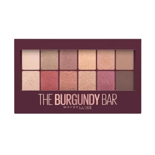 Maybelline The Burgundy Bar Eyeshadow Palette | פלטת צלליות מייבלין דה ברגנדי בר