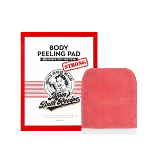 מאמס באת' פדים לפילינג גוף עוצמתי - Mom's Bath Recipe Body Peeling Pad Strong (8 units) - לניקוי עמוק וריכוך עור קשה