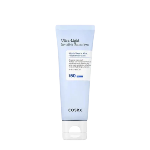 קוסרקס קרם הגנה שקוף אולטרה-לייט SPF50 במרקם קליל - 50 מ"ל | COSRX Ultra-Light Invisible Sunscreen 50ml