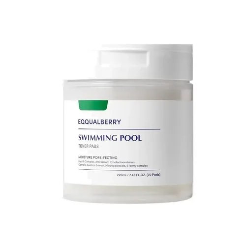 EQQUALBERRY Swimming Pool Toner Pads 70pcs | אקוואלברי פדים לטיהור וחידוש העור (טונר פד) 70 יחידות