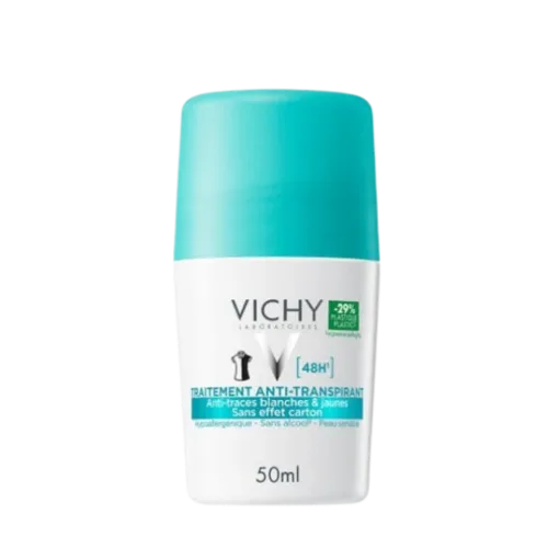 וישי דאודורנט רול-און אנטי-פרספירנט Vichy Anti-Transpirant 48H Anti-Stain Roll-On 50ml