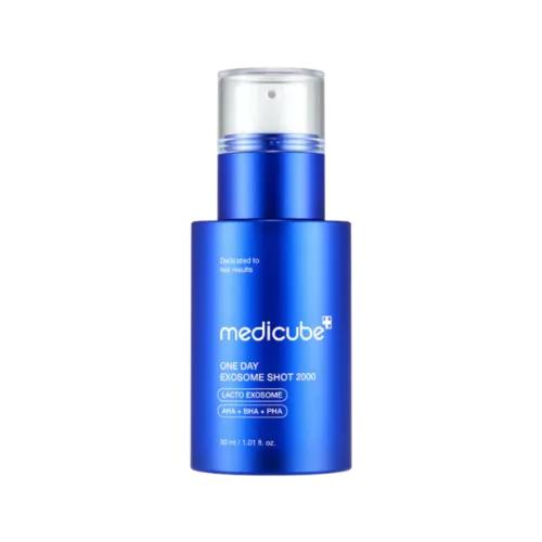 Medicube One Day Exosome Shot 2000 (30ml) - סרום אקסוזום שוט מדיקיוב לכיווץ נקבוביות וחידוש העור 