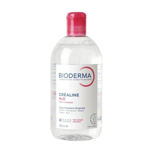 מים מיסלריים ביודרמה 500 מ"ל Bioderma Crealine H2O – מסיר איפור ומנקה עור רגיש ללא שטיפה