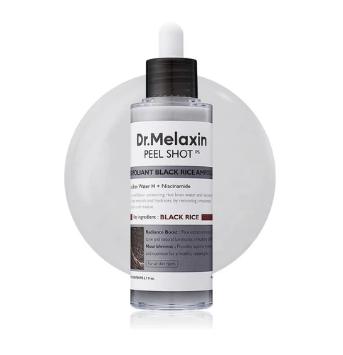 Dr. Melaxin Peel Shot 80ml | אמפולת פילינג אורז שחור לחידוש והבהרת העור ד"ר מלקסין