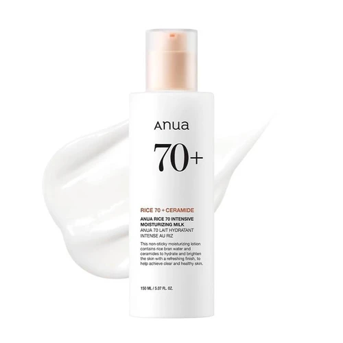 Anua Rice 70 Intensive Moisturizing Milk 150ml | אנואה חלב לחות אינטנסיבי אורז 70 150 מ"ל