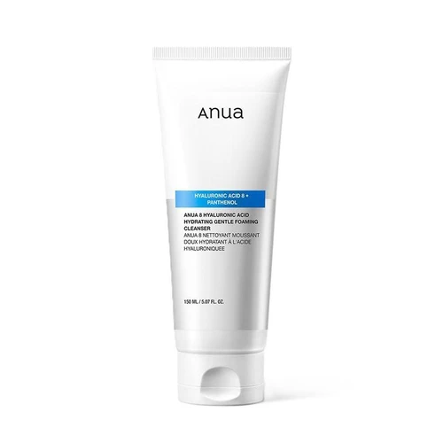 Anua 8 Hyaluronic Acid Hydrating Gentle Foaming Cleanser 150ml | אנואה קצף ניקוי 8 חומצה היאלורונית 150 מ"ל