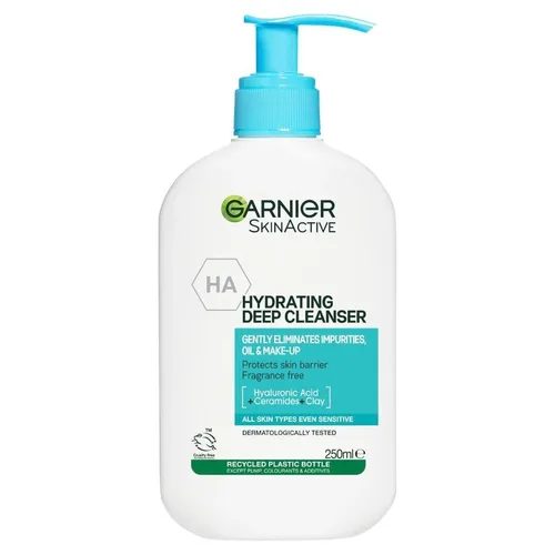 גרנייה סקין-אקטיב ג'ל ניקוי עמוק - Garnier SkinActive Hydrating Deep Cleanser (250ml) - ניקוי מעשיר בלחות עם חומצה היאלורונית