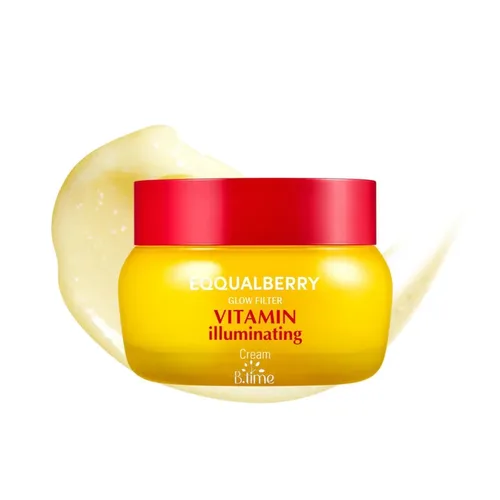איקוול ברי קרם ויטמינים להבהרה וזוהר - EQQUALBERRY Vitamin Illuminating Cream (50ml) - לטיפול בפיגמנטציה ומראה עור קורן