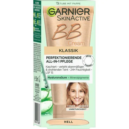 גרנייה קרם BB קלאסי למראה עור מושלם - Garnier SkinActive BB Cream Klassik SPF 15 - Hell (50ml)